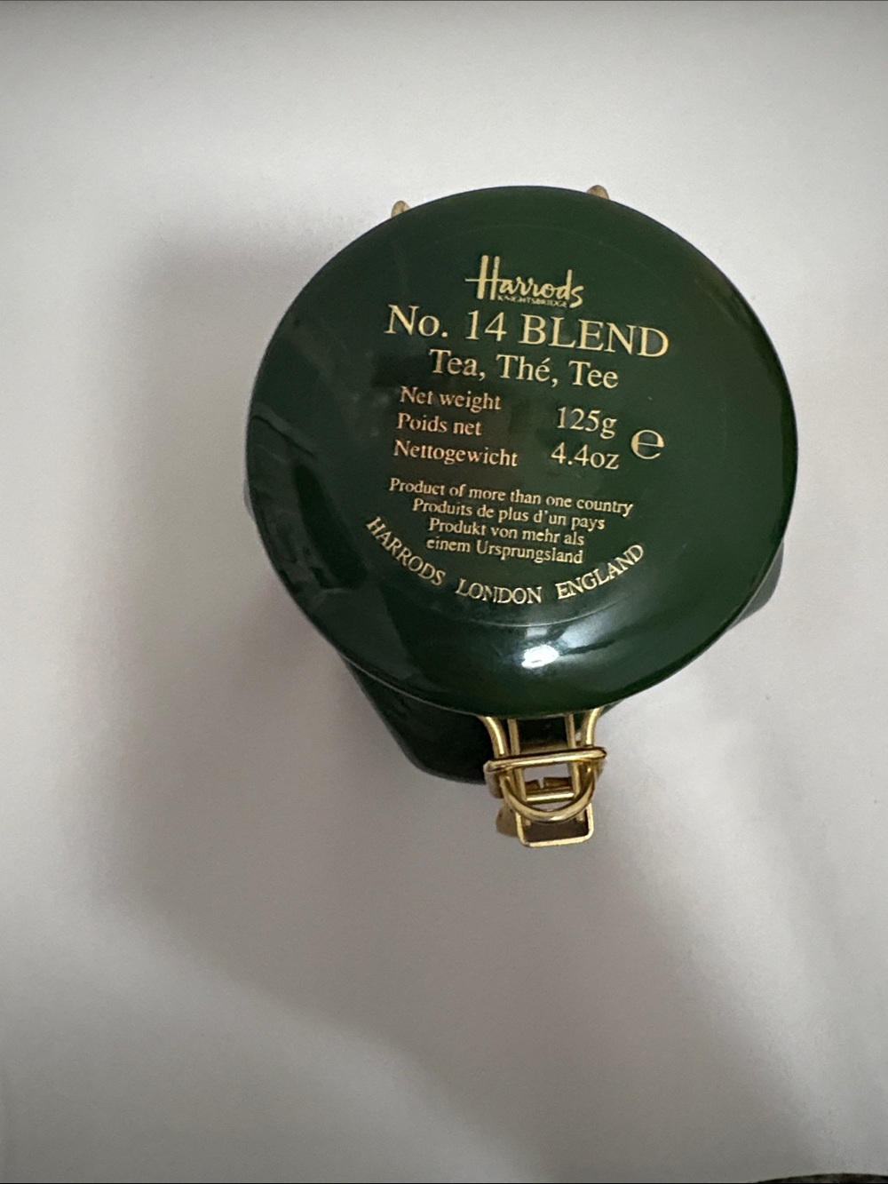 Harrods Knightsbridge ceramic tea container - Picture 3 of 5